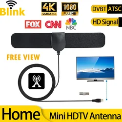Home Portable Digital HD TV Antenna 4K 1080P Free HD Channels Signal Amplifier Satellite TV Receiver DVBT ATSC