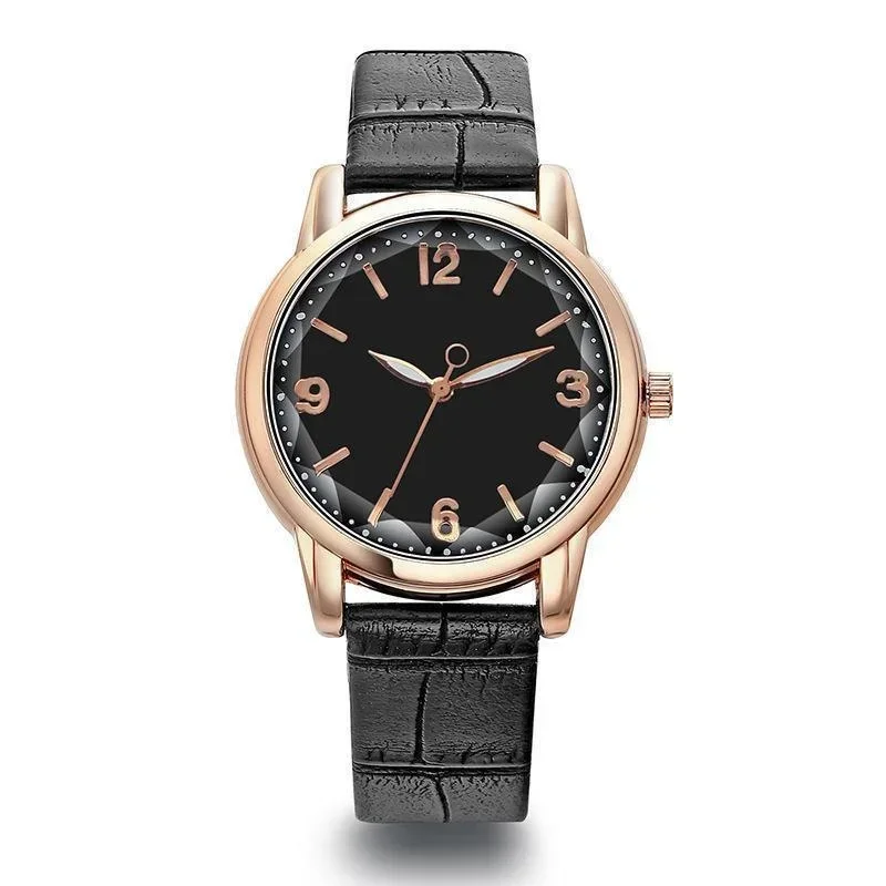 smvp Leather Strap Ladies Watch Polygon Glass Luxury Women clocks Dial Quartz Creative Fashion  