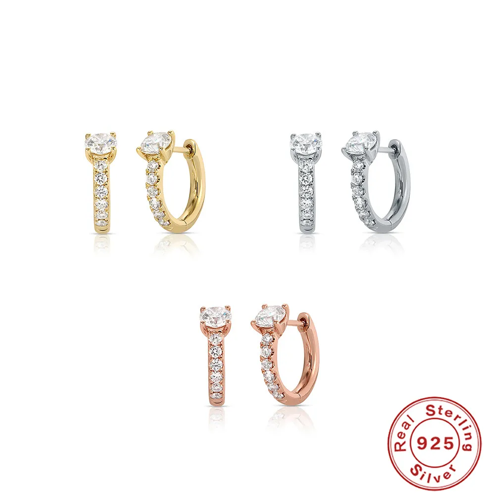 ROXI  귀 버클 배 라운드 말 눈 지르콘 INS 미니멀리스트 클래식 약혼 기념일 여성 귀걸이