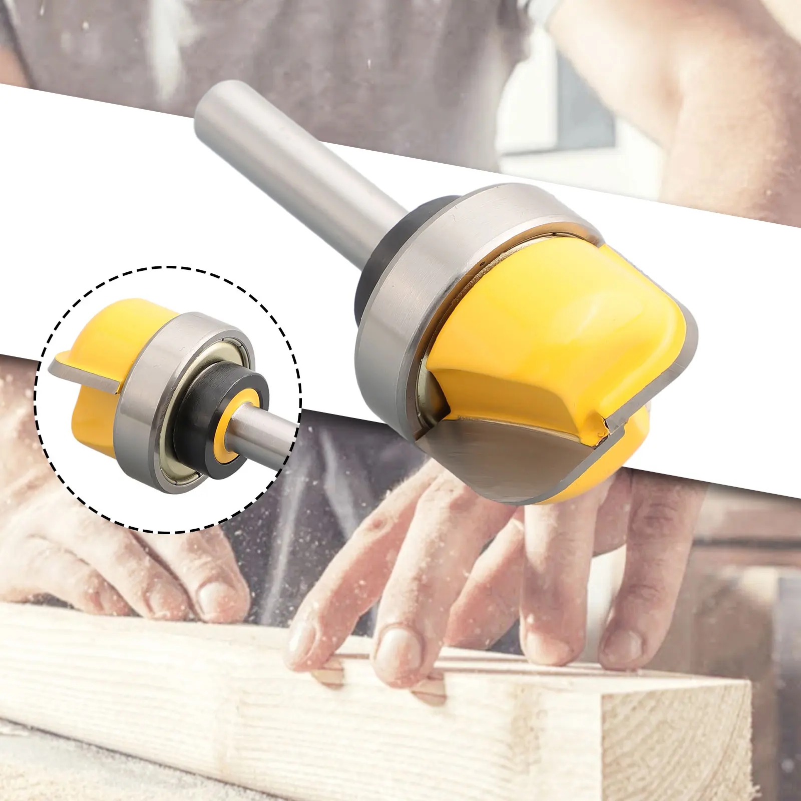 

1PC 8mm Shank Bowl And Tray Router Bit Woodworking Round Nose Milling Cutter For Wood Woodworking Tools