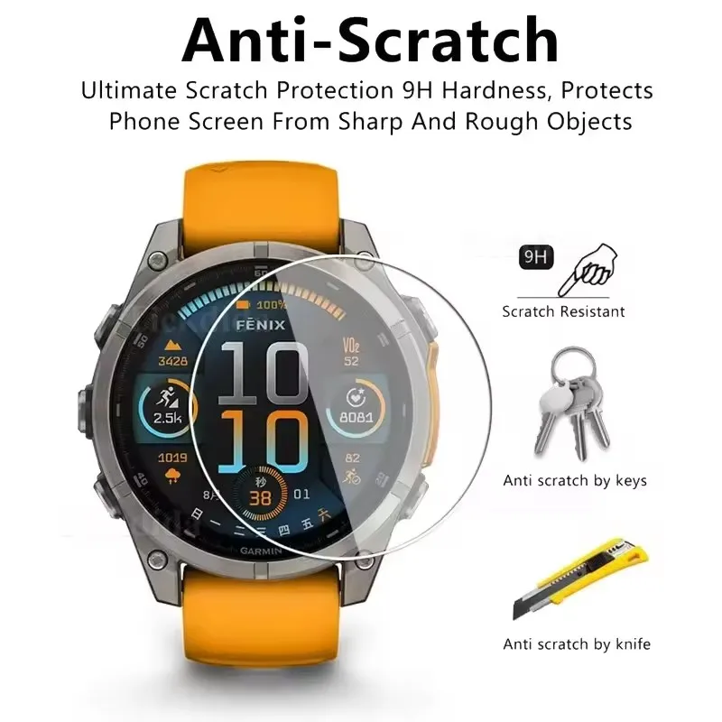 Smart Watch Screen Protector Set - Premium Tempered Glass Protective Film (3-Pack)