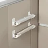 2/4pcs Wall Mounted No Hole Storage Tray Refrigerator Side Organizer Kitchen Shelf Cling Film Trash Bag Organizer 4