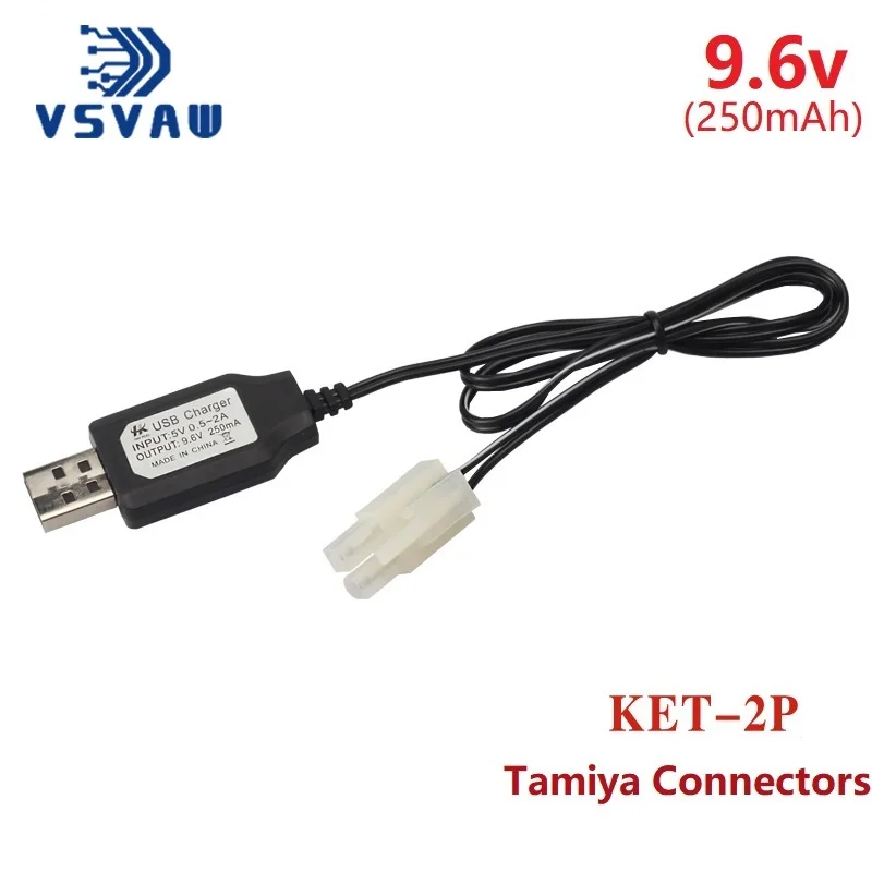 7.2v 9.6v Charger for NiCd NiMH battery Input 100v-240v Output 7.2v 250ma with Tamiya Plug Kep-2p Plug 9.6v charger For RC toys 3