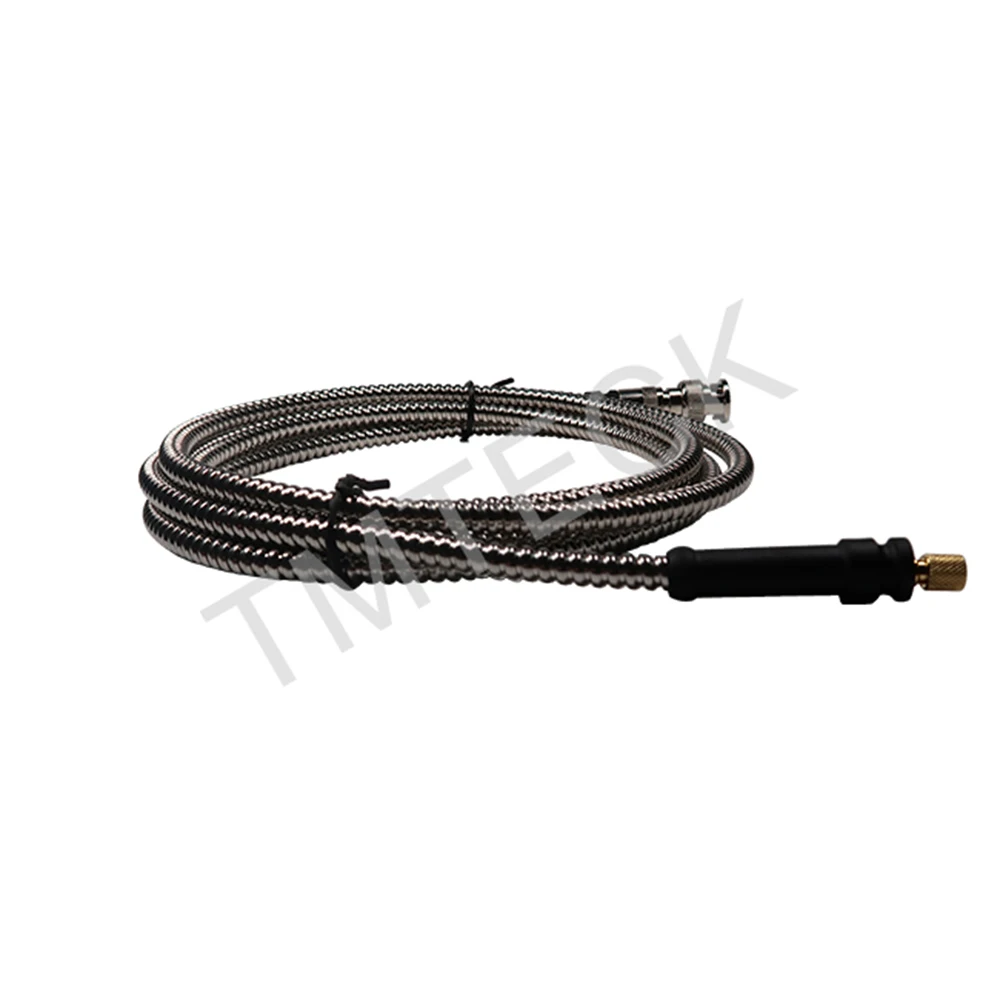 compatible with BNC-microdot flexible Stainless Steel Protection Shielding Ultrasonic Cable armored single cable