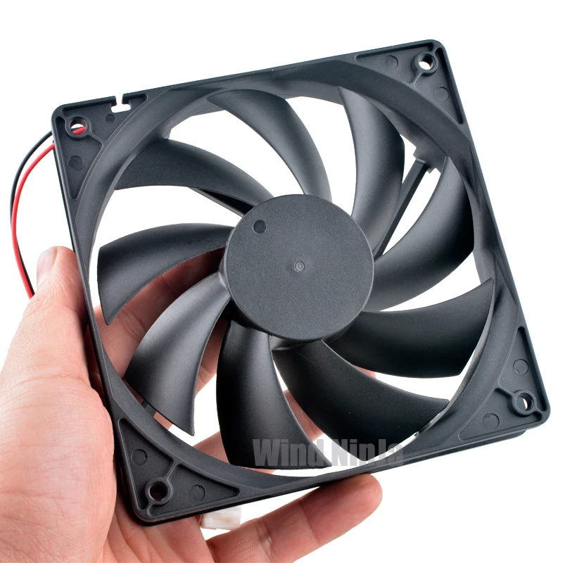 Ventilador de Refrigeração 120x120x25 mm Dc12v 0.20a Linhas 1200rpm Ventilador Silencioso para Gigabyte Chassis de Alimentação F121225sl 12cm 120 mm - Imagem 6