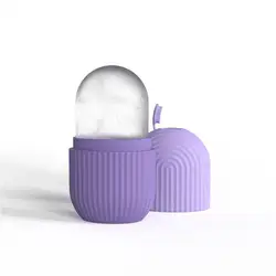 Revitalizing Ice Face Roller: Beauty Massage Tool for Reducing Puffiness and Minimizing Pores (Purple)