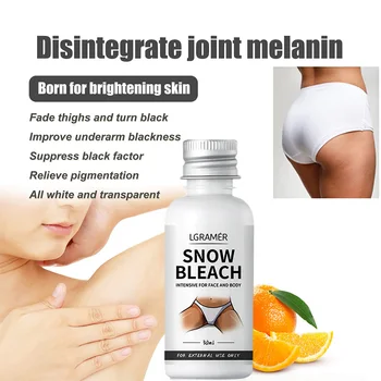 Crema sbiancante per il corpo schiarisce ascellare gomito ginocchia rimozione delle articolazioni parti intime macchie scure melanina crema sbiancante per neve 30ml 1