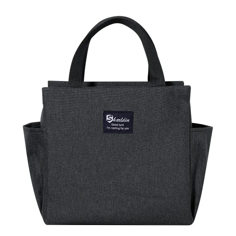 Compact Double Pocket Insulated Aluminum Foil Lunch Bag