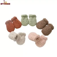 Autumn Winter Thicken Warm Gloves for Newborn Baby Mittens Kids Boy Girl Plush Anti-scratch Face Gloves Accessories 1