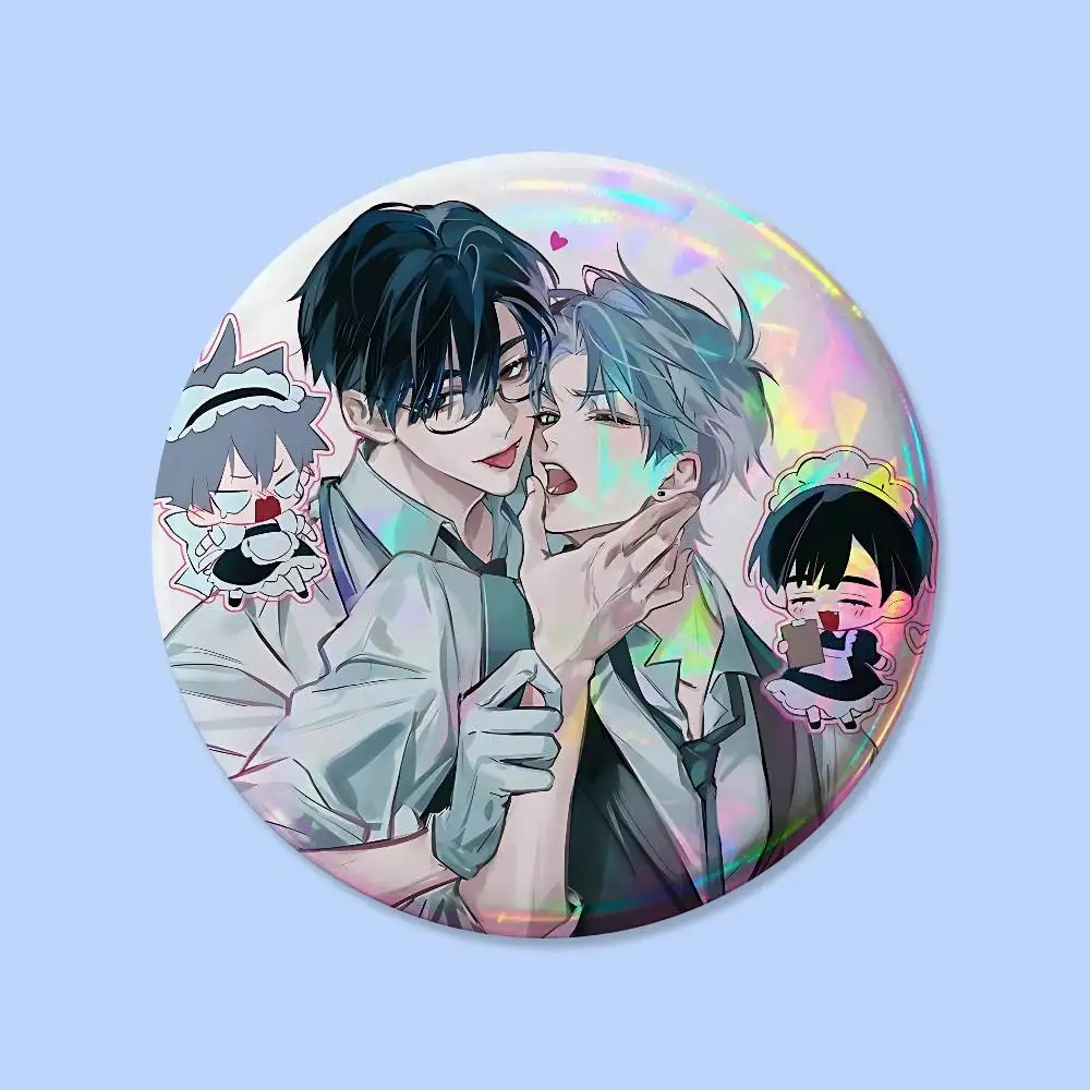 Alien Stage Ivan und Till Anstecknadeln, runde kreative Broschen, Taschen-Deko-Accessoires, Geschenke für Fans und Freunde – Detail 10
