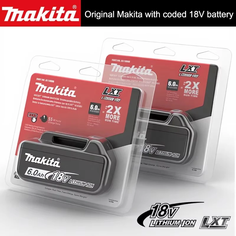 Rechargeable Lithium Battery 18V 5.0/6.0/9.0Ah with LED Indicator for Makita Cordless Power Tool
