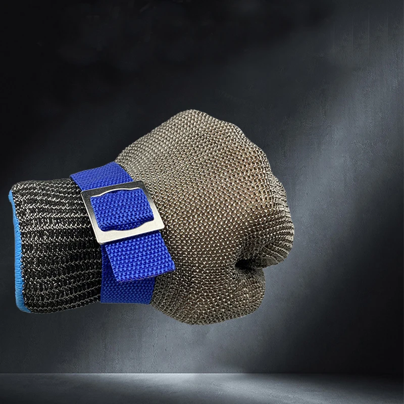 316 Stainless Steel Mesh Protective Glove Anti-Cut Knife Resistant for Kitchen Butcher Working