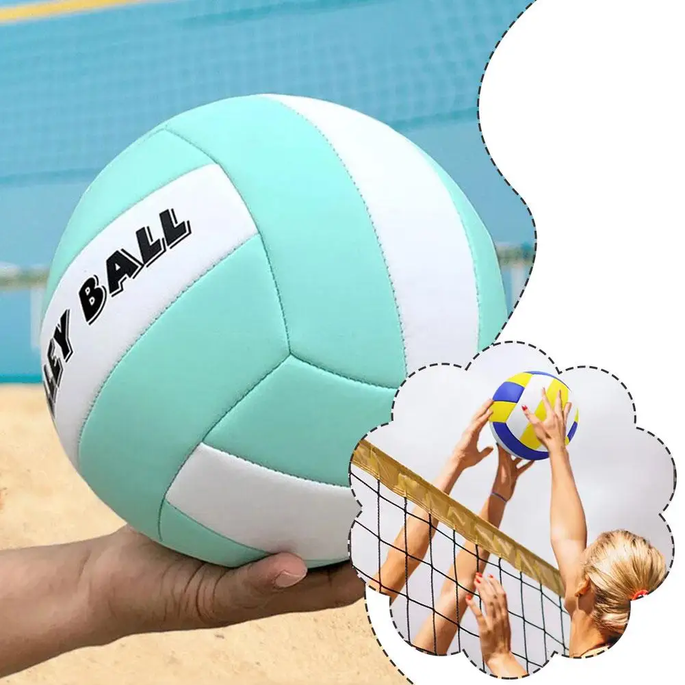 Volleyball Professional Game PVC Volleyball For Beach, Outdoor Camping, Volleyball, Indoor Competition, Ball Training Ball E7C1