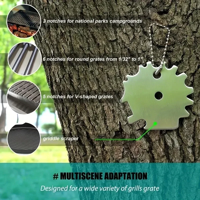 Portable Metal BBQ Grills Grate Cleaner Cleaning Barbecue Scraper Scrubber Tool Grill Cleaning Barbecue Grill Scraper캠핑