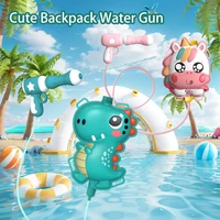Kids Backpack Water Guns Summer Outdoor Beach Toys Cartoon Animals Water Gun Pool Party Large Capacity Water Gun Water Battle 1