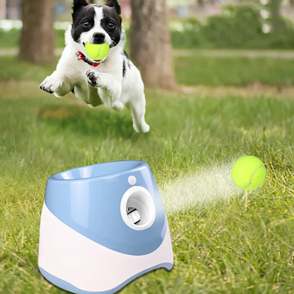 Dog Training Catapult Pet Outdoor Toy Tennis Ball Launcher Jumping Netball Walker Pitbull Toys Tennis Automatic Throw