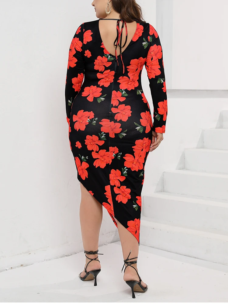 Рисунок 2 - EYNMIN женское платье-макси с длинными