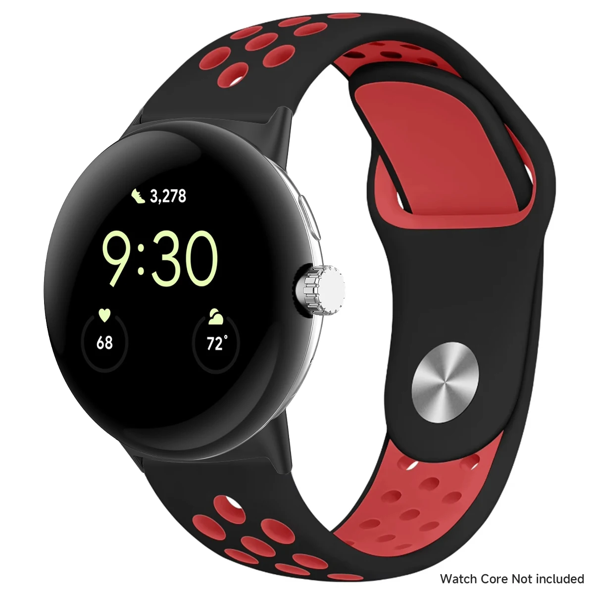 Breathable Silicone Sports Band for Google Pixel Watch - 41mm & 45mm Accessory Bracelet