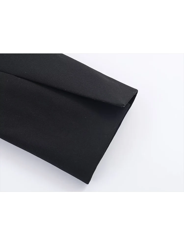 New Women's Black Casual Commuter Short Long Sleeve V-neck Suit Jumpsuit Shorts Elegant Women Slim Fit One Piece Rompers