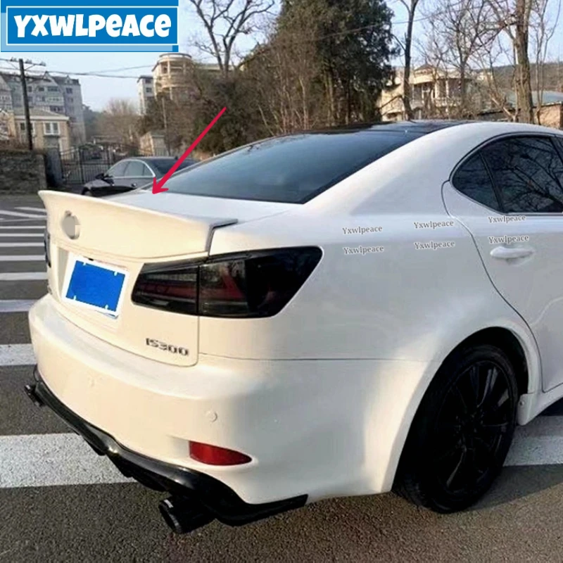 

For Lexus IS Series IS250 IS300 IS350 Spoiler 2006-2011 Real Carbon Fiber/FRP Rear Trunk Lip Spoiler Wing Body Kit Accessories