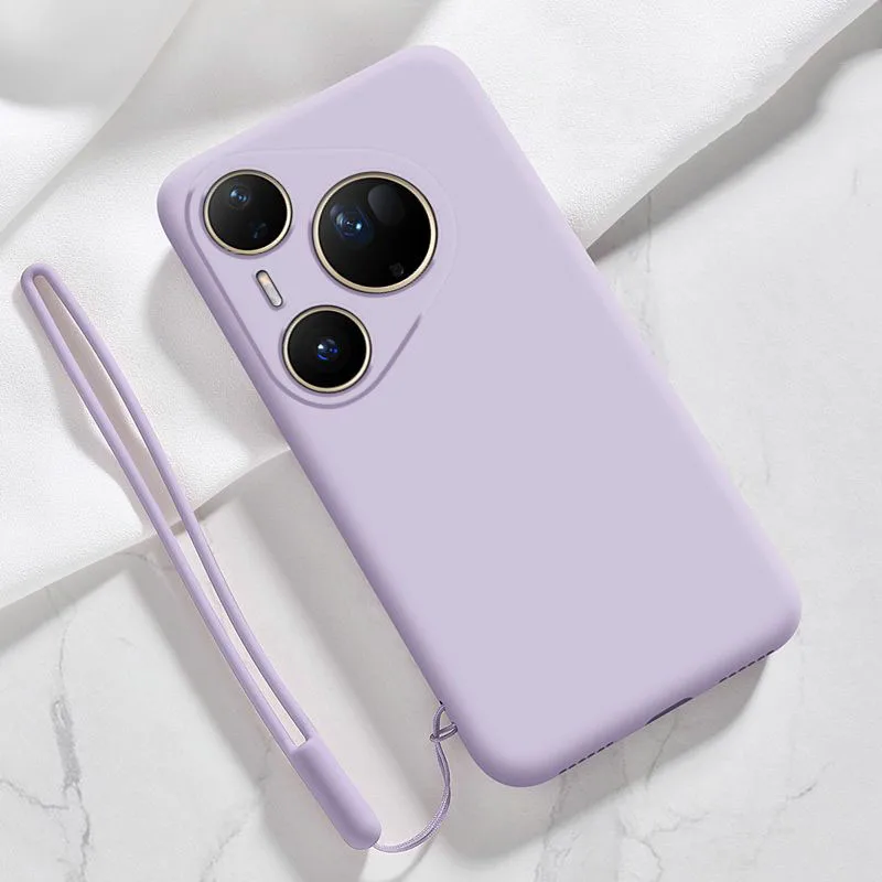 Liquid Silicone Phone Case with Hand Strap for Huawei Pura 80 Series