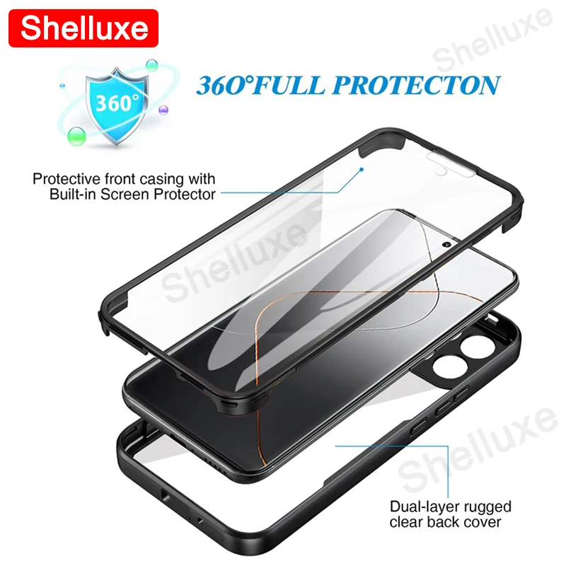 360 Full Body Clear Silicone Double-Sided Phone Case