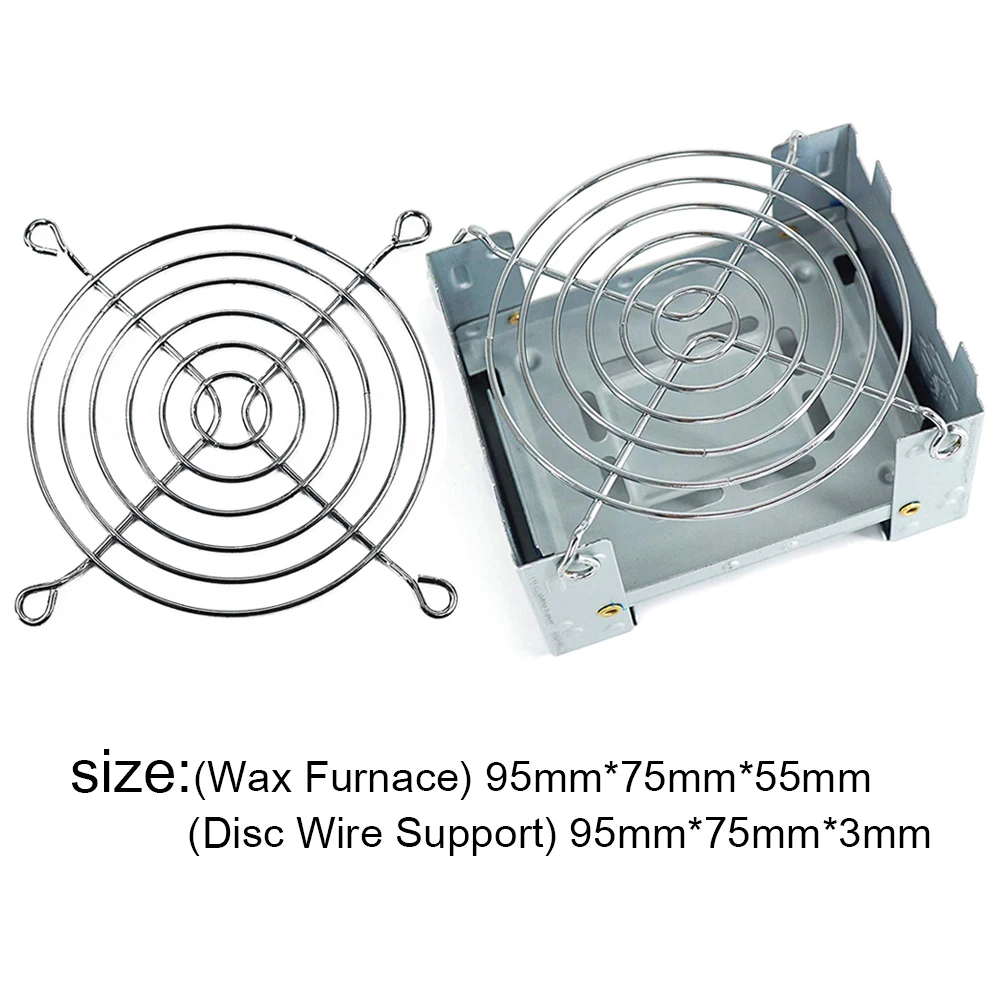 Reusable Disc Wire Bracket Outdoor Camping Tackles Wax Stove with Stainless Steel 1 Set For Camping Hiking Mountain Climbing