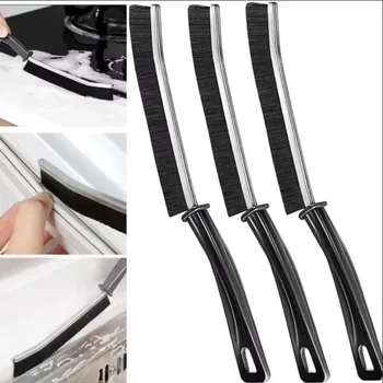 Brosses de nettoyage de détails de fentes à Long manche, poils rigides universels, brosses de nettoyage durables, outils de nettoyage de carrelage ménagers 1