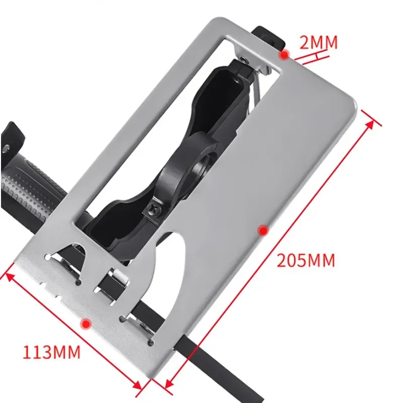 Cutting Bracket Quick Install Cutting Machine Slotting Base 45&deg; Adjustable Cutting Depth Positioning Bracket for 100/115/125mm Angle Grinder