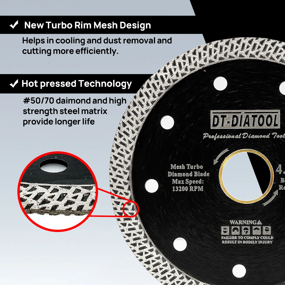 Disque Meuleuse Angle 3 Disques Diamant 75mm HIGHDRIL - Pour Carrelage, Céramique, Marbre - Coupe Sèche Ou Humide Disques Coupe Carrelage