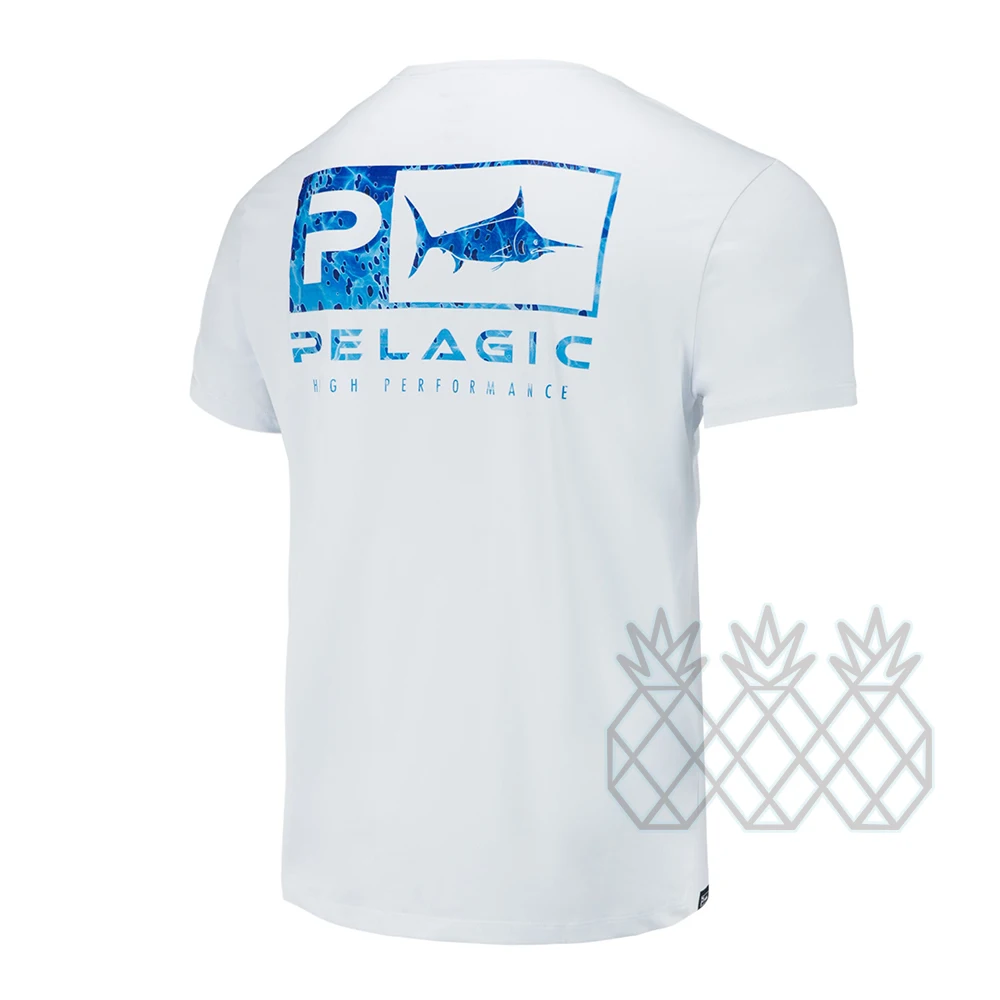 

Рубашки PELAGIC для рыбалки с коротким рукавом, летняя быстросохнущая одежда для рыбалки с защитой от УФ лучей, уличные спортивные топы для бега, одежда, футболка для рыбалки