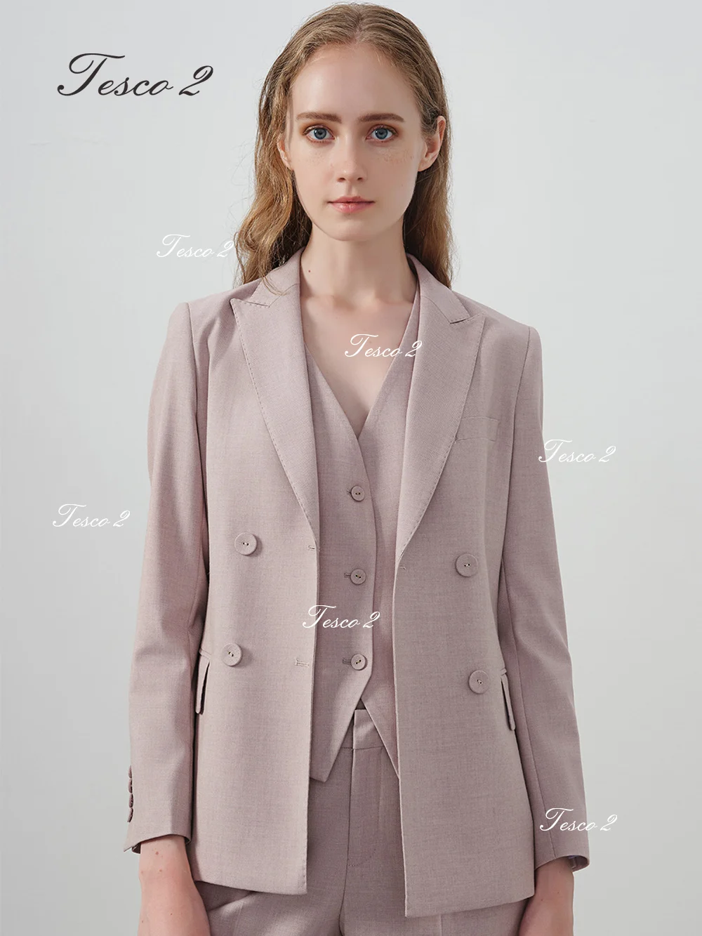 3 Pieces Women Suit (Jacket+Pants+Vest) Peak Lapel Long Sleeve Slim Fit Suit For Women For Pantsuit Business Office Bespoke