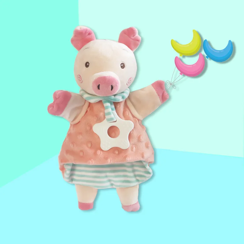 Plush Toy Hand Puppet Teether Toys Baby Soothing Chewing Sleep Doll Animal Puppet Rabbit Pig Lion Soft PP Cotton Stuffed Toys 5 Plush Toy Hand Puppet Teether Toys Baby Soothing Chewing Sleep Doll Animal Puppet Rabbit Pig Lion Soft PP Cotton Stuffed Toys 5