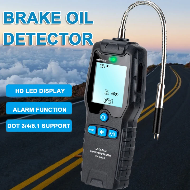 Digital Car Brake Oil Testing Tool Engine Oil Tester Auto Oil Quality Detector Gas Analyzer Brake Fluid Tester Inject Checker