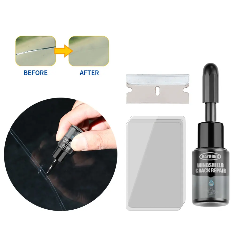 

Automotive Windshield Glass Repair Fluid Tools Car Front Window Repair Kit Liquid Glass for Car Cracked Glass Repairing Tool