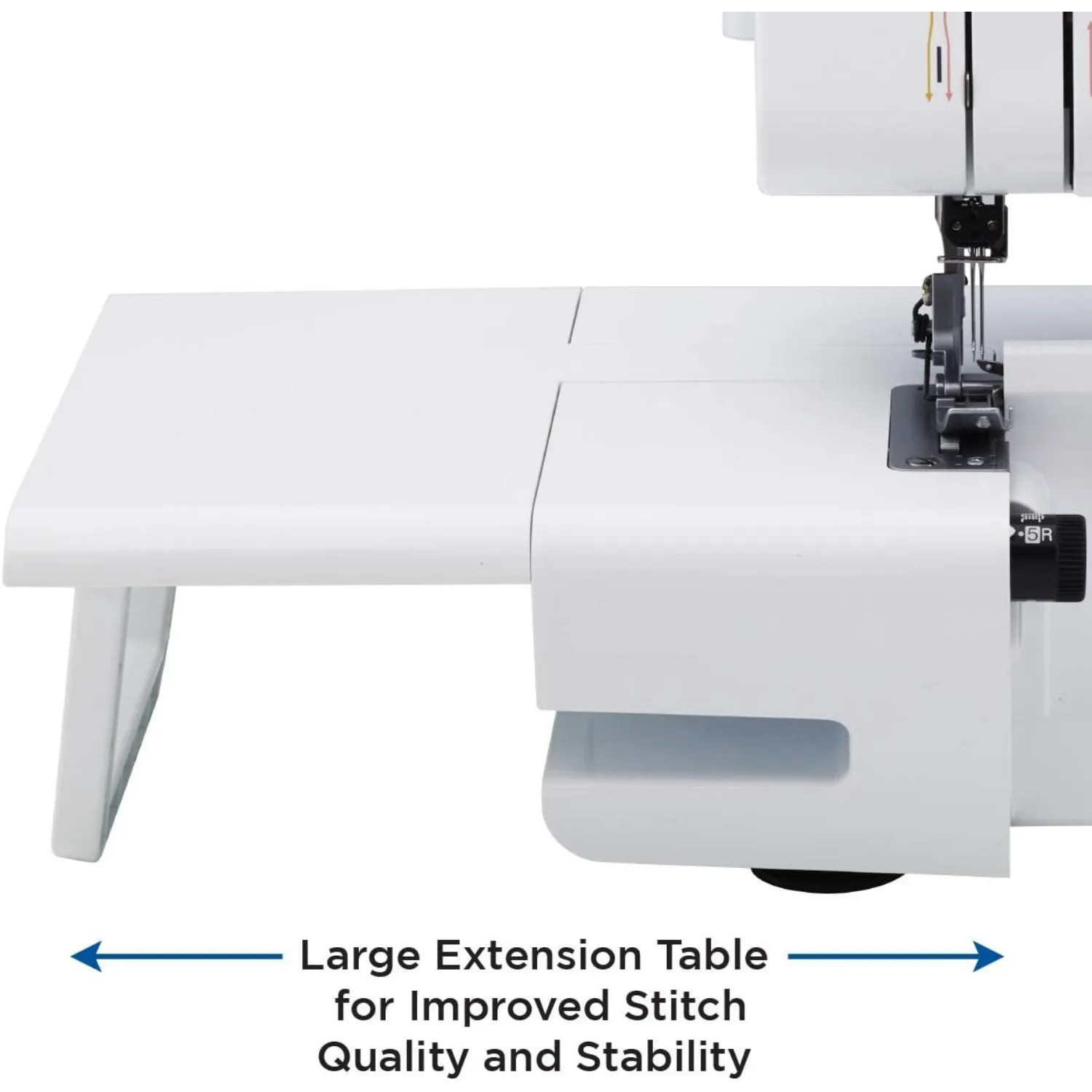 ST4031HD Serger, Strong & Tough Serger, 1,300 Stitches Per Minute, Durable Metal Frame Overlock Machine, Large Extension Table ﻿ 3