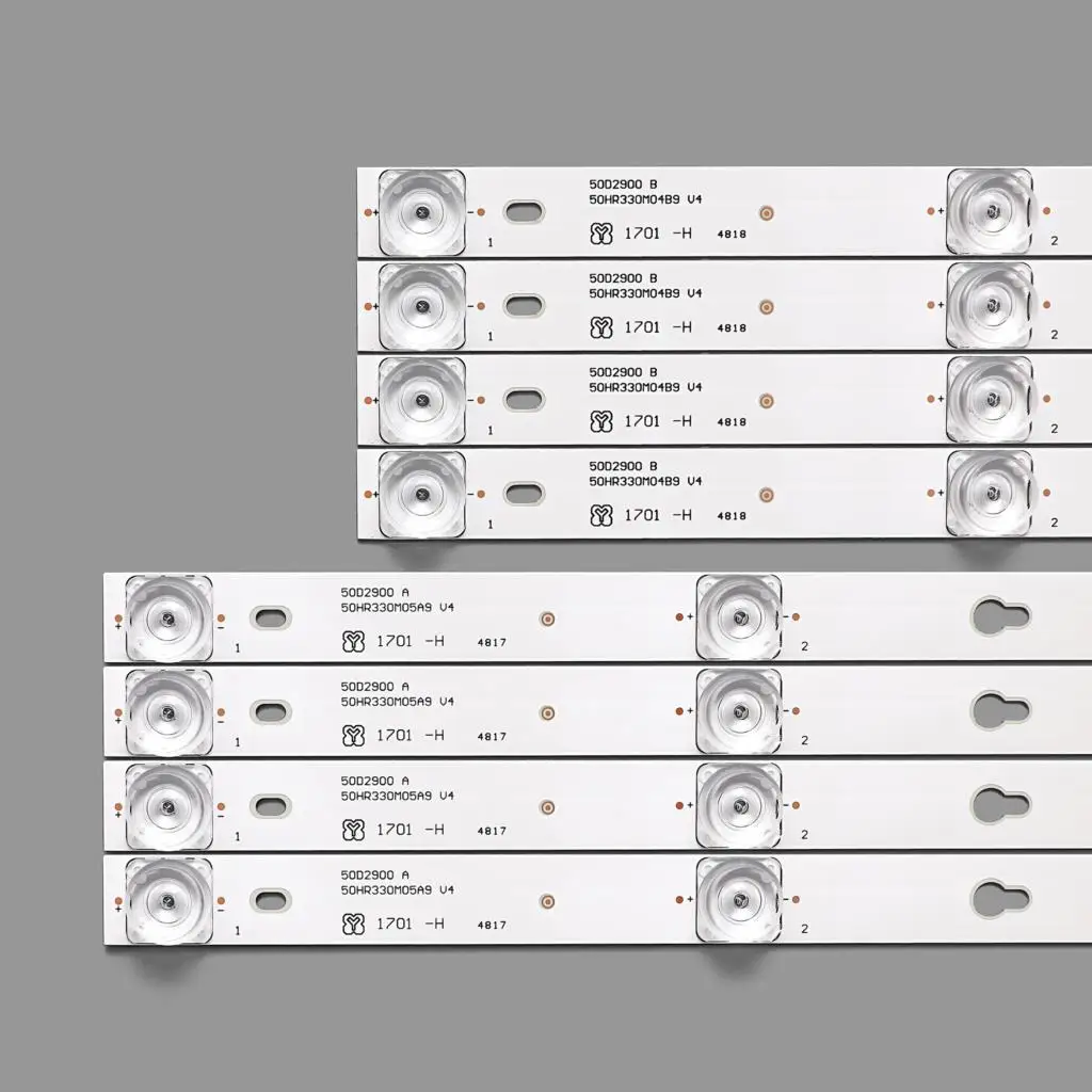 1 Ʈ = 8pcs LED Ʈ TCL 50P62US 50E17US 50P20US 50D2900 B 50HR330M05A9 50HR330M04B9 V4 4C-LB5005 LB5004-HR13J HR03J
