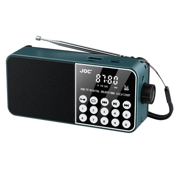 Mini Portable Radio Bluetooth-Compatible Broadcasting Player Radio LED Digital Display Stereo MP3 Player for Emergency Hurricane 1