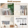 Folding Clothes Hanger Stainless Steel Laundry Drying Rack Wall Mount Travel Indoor Balcony Towel Bar Collapsible Drying Rack 4