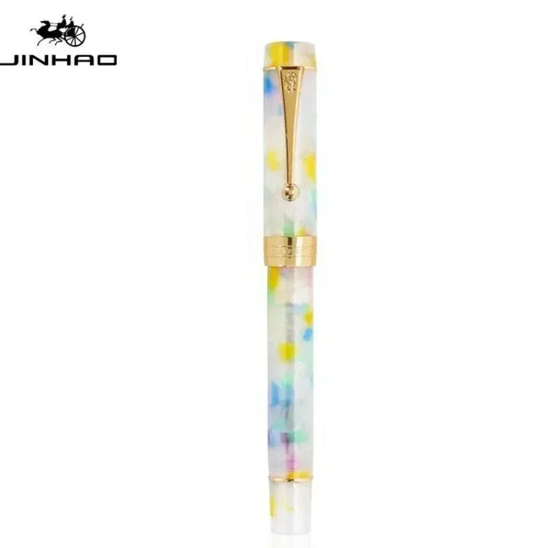 JINHAO 100 Centennial Fountain Pen Resin Gold Clip Nib EF F M Students Pens Business Stationery School Office Supplies PK 9019 4