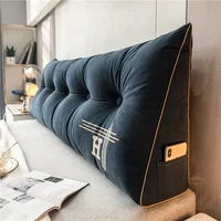 Bedside Cushion Nordic Removable Triangular Bed Backrests Large Pillows for Home Soft Backrest Pillow Cushions Headboard Coussin 2