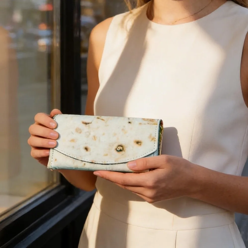 Neue Burrito-Geldbörse mit mehreren Fächern, Burrito-Geldbörse mit Kartenfächern, Münzclip, faltbarer Kartenhalter – Detail 9