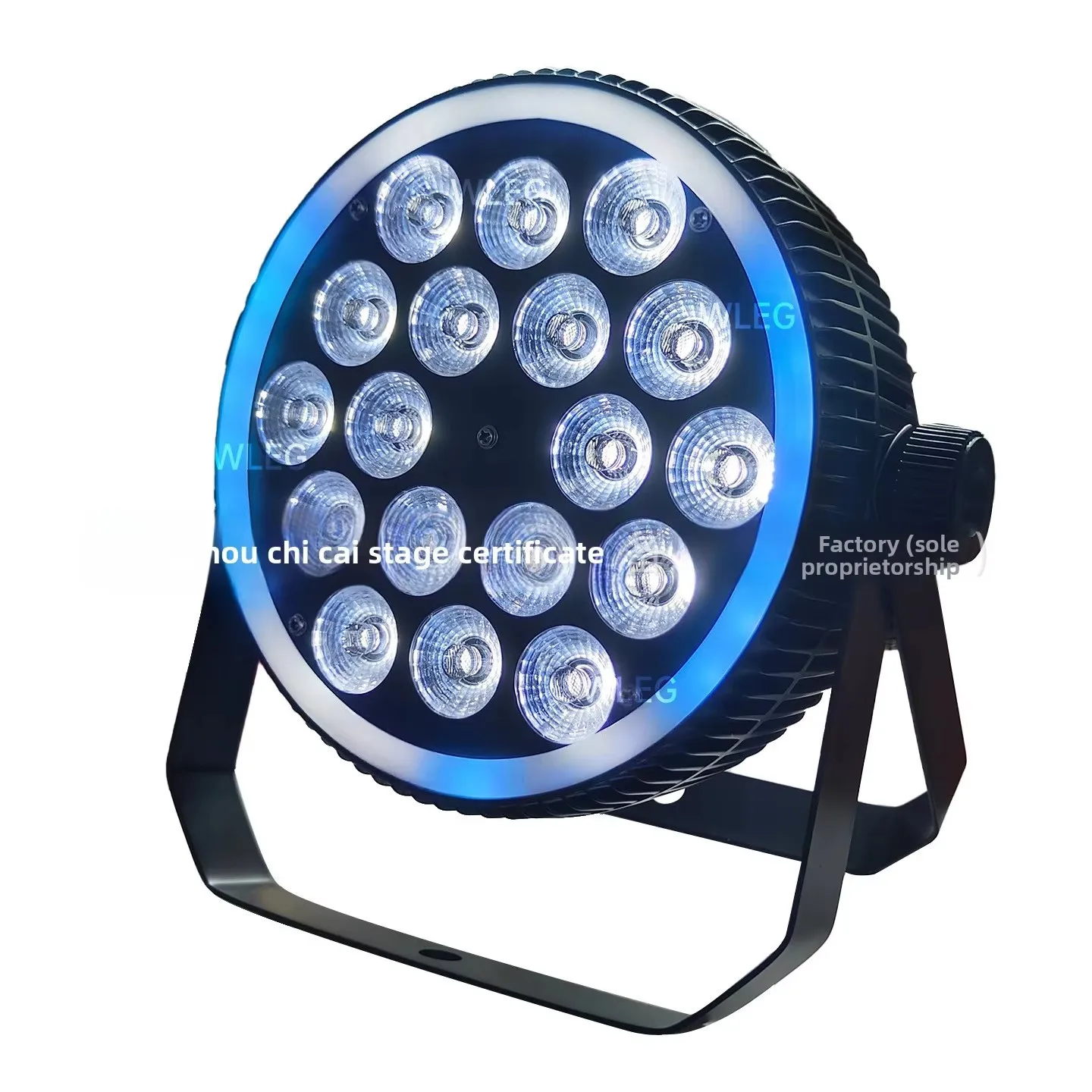 18-LED 풀컬러 다이캐스트 알루미늄 파 라이트 초슬림 디자인 100-240V 입력 웨딩 무대 KTV 바 컬러-워싱