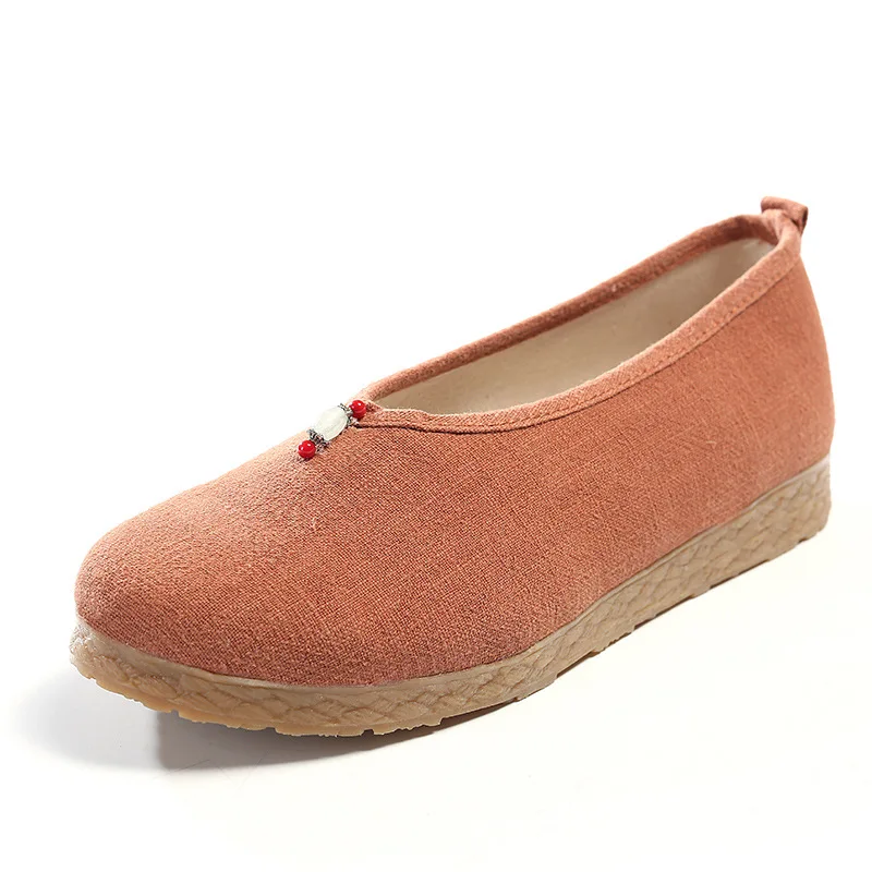 Spring and Autumn new style ethnic wind cloth shoes a foot pedal ancient style flat bottom matching shoes yy-7 