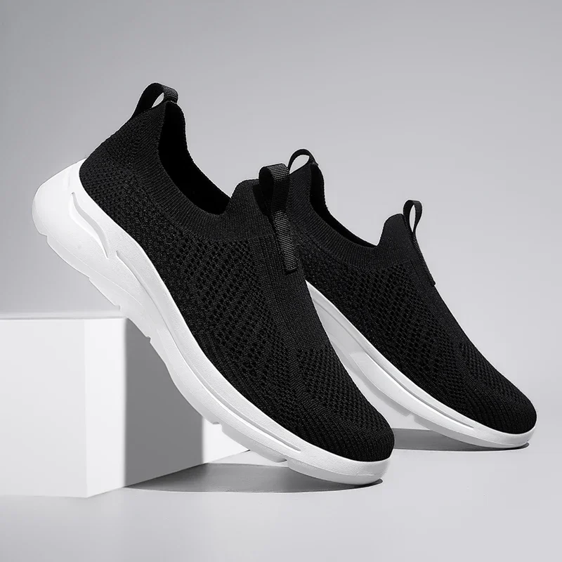 Breathable Sock Sneakers Fashion Comfy Men's Mesh Shoes Lightweight Knit Casual Sports Shoes Versatile Treking Footwear Loafers 5