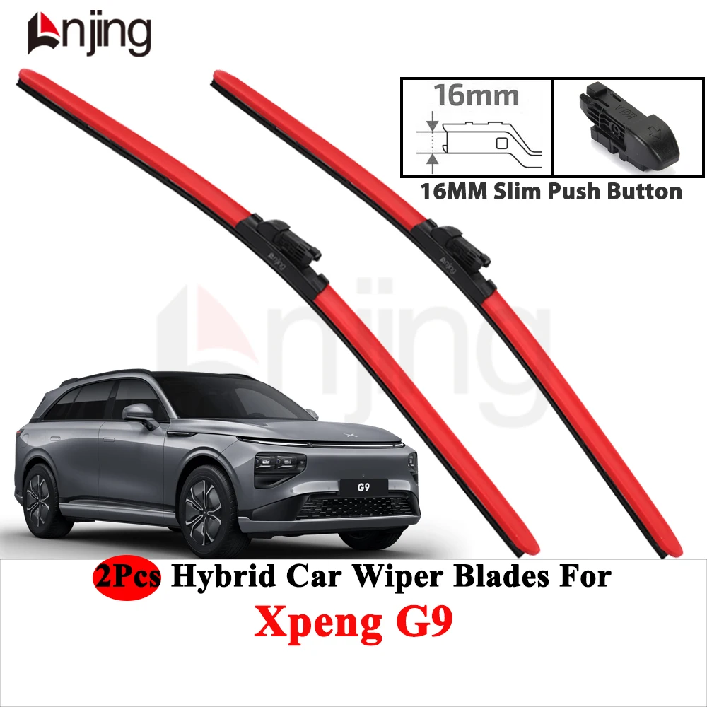 LNJING Rote Scheibenwischerblätter für Xpeng G9 2022-Now