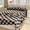 Bed Sheets Flat Printing Skin-friendly Washed Mattress Cover Comfortable Bedspread Twin Queen Full Size Durable Nordic Style 4