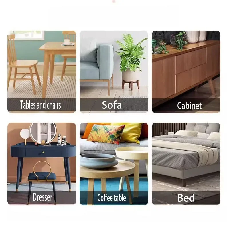 Chair Leg Caps Rubber Feet Protector Pad Furniture Table Covers Socks Plugs Cover Furniture Leveling Feet Home Decor
