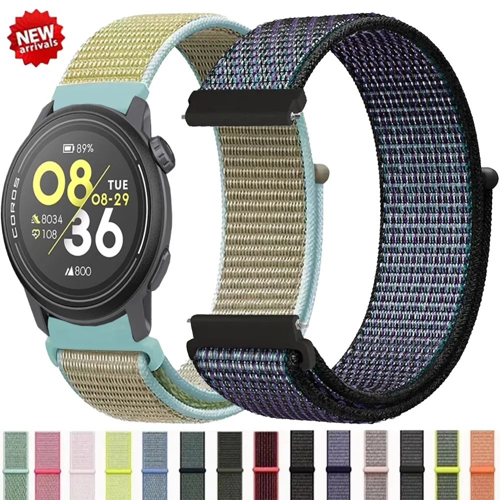 Nylon Sports Band Strap - 22/20mm, Ocean Blue CMF Design