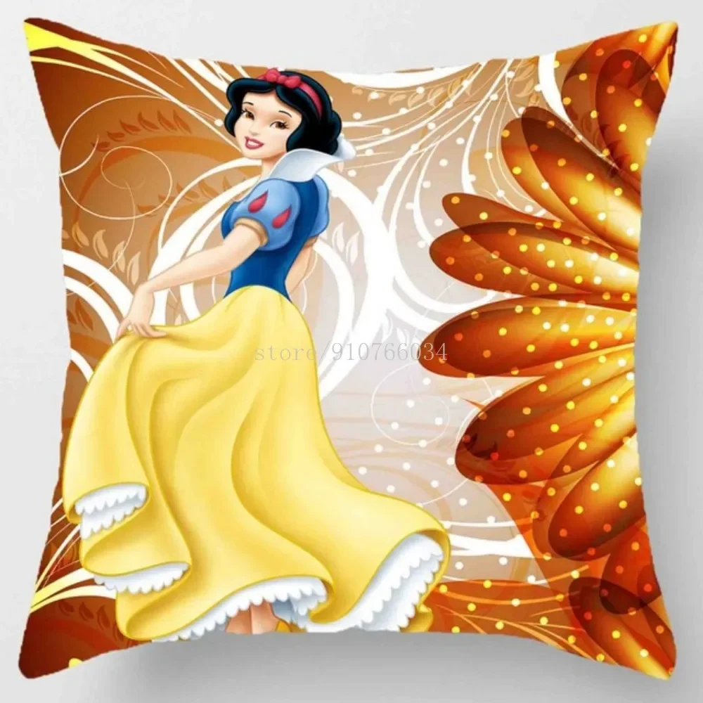 Princess Cinderella Bella Women Decorative/nap Pillow Cases Cushion Cover 1 Piece on Bed Sofa Children Birthday Gift 45x45cm cushion cover pillow case cover baby pillow cover